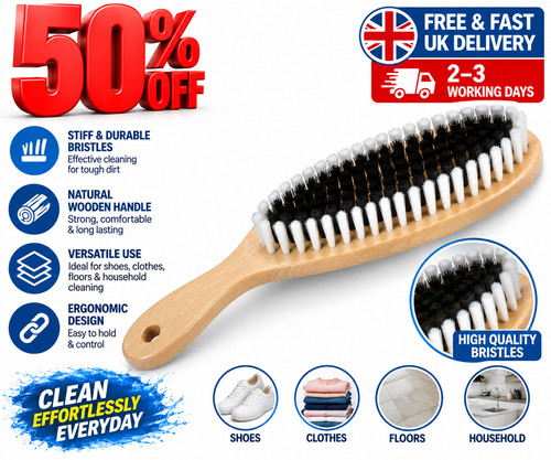 Elliott wooden clothes brush - wooden,